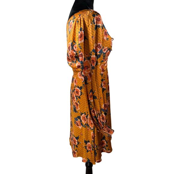 Free People Morning Light Floral Mini Dress Women’s XS Yellow Boho - Picture 8 of 13
